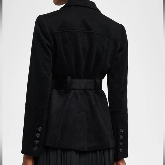 Toccin Charlie Belted Wool Safari Blazer Size 6 $795 Retail - Picture 5 of 13